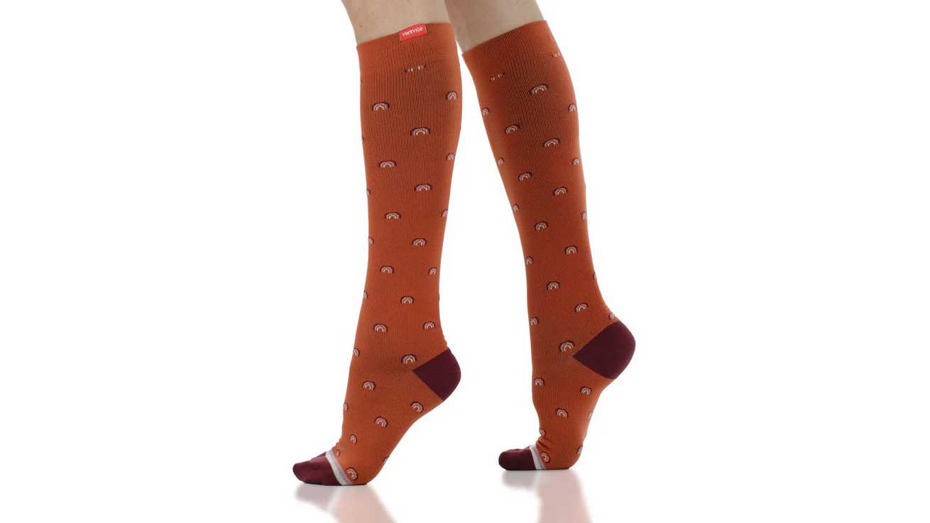 Vim&Vigr Rainbow Nylon Compression Socks
